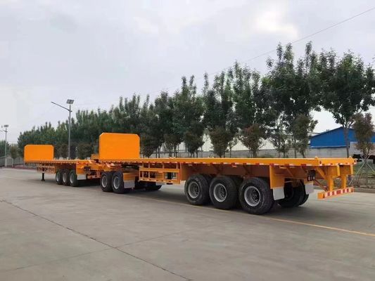 200 tonnellate Max Payload Wosheng Double Link Flatbed Semi-Trailer per il trasporto di container