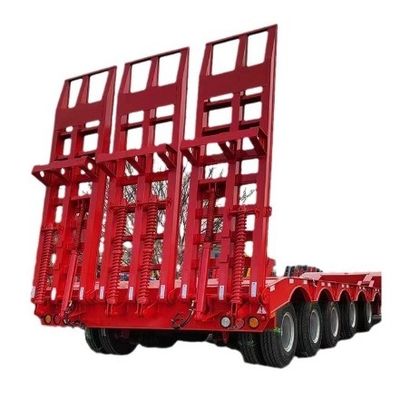 Sistema di frenatura a doppia linea 13-18m Semi-remolchio lowbed personalizzabile per attrezzature pesanti