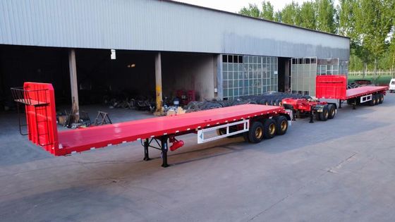 13500x2500x1600-3100mm Trailers a doppio anello a letto piatto per il trasporto di container