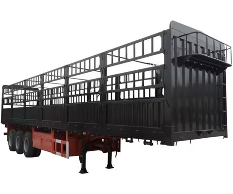 Prodotto e venduto direttamente 3 asse 4 asse recinzione rimorchio con carico massimo di 30000 kg