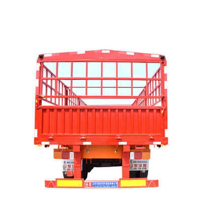 WS 60T 3 assi Semi-remorchio di recinzione laterale alta in acciaio per carichi pesanti di trasporto conveniente