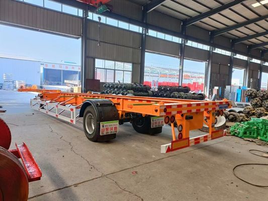 12R22.5*12pcs 3asse Semi-remorco scheletrico 7 tonnellate Peso 12,85 x 2,61 x 1,55 metri
