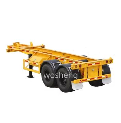 Wosheng Best 2 Axle 20FT 40FT Container Skeleton Semi-Trailer per il trasporto di container