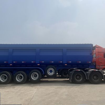 40ft 60ft 3/4/5 asse tipo U Dump Trailer idraulico Semi camion Usato Dump Semi Trailer