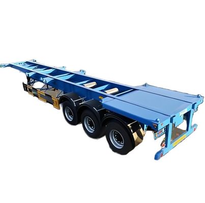 3 assi Container Semi-remorco scheletrico con 50 tonnellate di carico utile e 6,5 tonnellate di peso totale