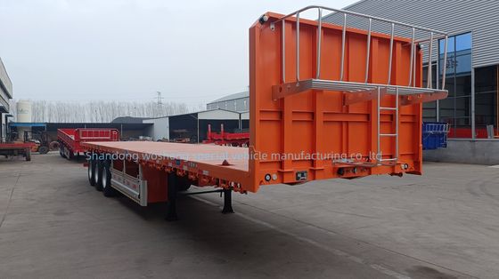 Grandi capacità 3/4 asse anteriore Fender Colonna laterale contenitore piatto camion semirimorchio