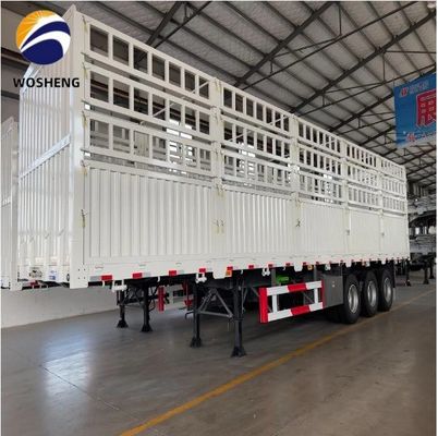 Semi-remorco per recinzione merci a 3 assi 40T a Shandong con camera freno a molla T30/30