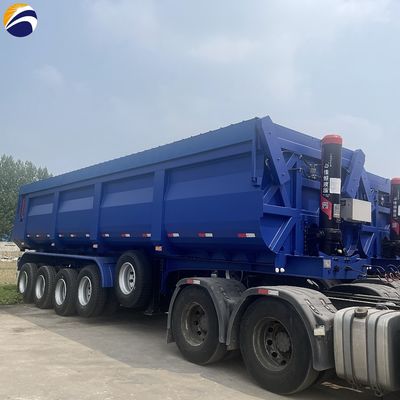 Triasse a forma di U idraulica a posteriore di scaricatore di rifiuti Semi camion rimorchio per il trasporto