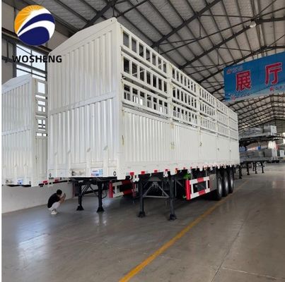 Semi-remorco per recinzione merci a 3 assi 40T a Shandong con camera freno a molla T30/30