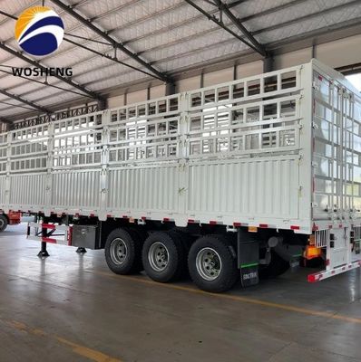 Semi-remorco per recinzione merci a 3 assi 40T a Shandong con camera freno a molla T30/30