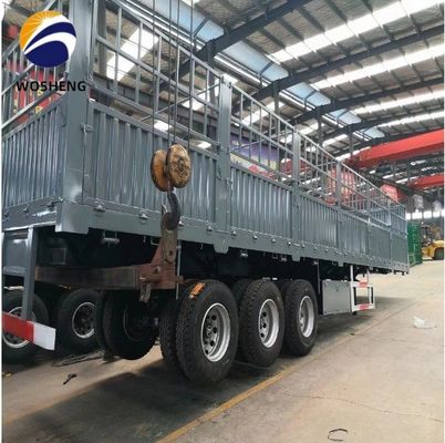 Semi-remorco per recinzione merci a 3 assi 40T a Shandong con camera freno a molla T30/30