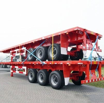 3 assi 4 assi Q345b e T700L rimorchio da container in acciaio piatto per tutti i tipi di carico