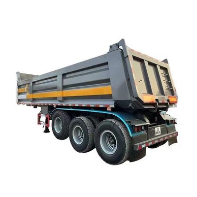 28t Heavy Duty Landing Gear Semi-trailer per la costruzione sabbia pietra terra lavorazione posteriore