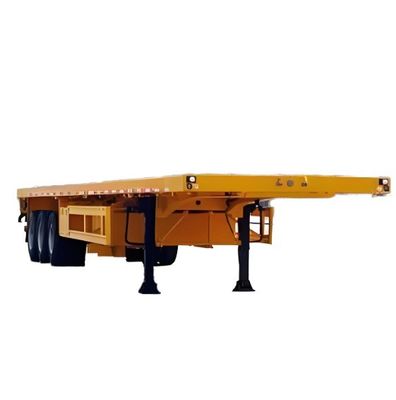 90mm*13mm*10layer Leaf Spring Flatbed Semi-Trailer con 28t Heavy Duty Landing Gear