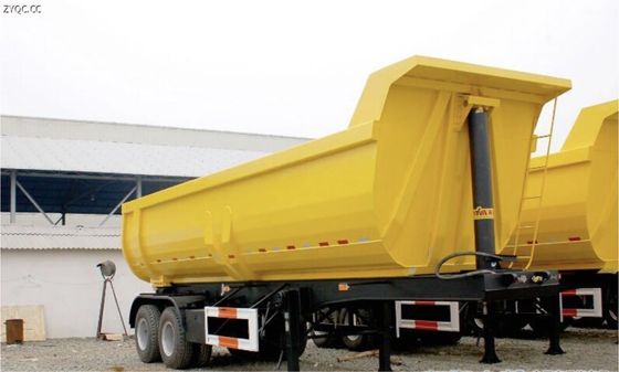 Capacità di 80 tonnellate rimorchio a capovolgimento idraulico camion robusto semirimorchio a 4 assi posteriore