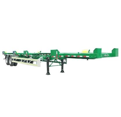 Wosheng 2 assi 20FT 40FT Container Skeleton Semi-trailer per il trasporto di container