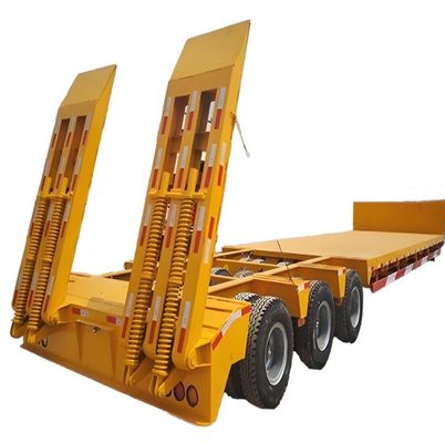 40ft Gooseneck Low Bed Trailer 13/16/20 Tonnes Axle per Front Loading Truck Trailer
