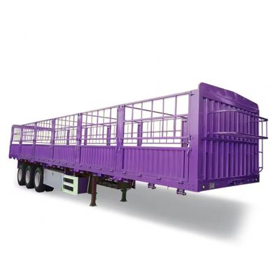 3 assi recinzione stagno acciaio semirimorchio laterale recinzione camion rimorchio con pneumatici 11.00R20