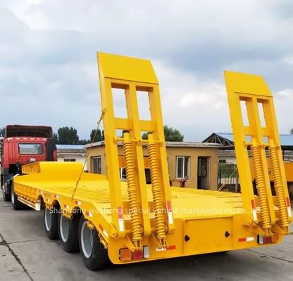 3-8 assi attrezzature di trasporto semirimorchio in acciaio a letto basso con piastra inferiore da 4 mm