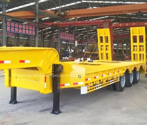 3-8 assi attrezzature di trasporto semirimorchio in acciaio a letto basso con piastra inferiore da 4 mm