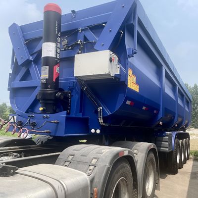 Dump posteriore U-idraulico personalizzato 40 CBM 3 assi 4 assi dumper semirimorchio per lavori pesanti