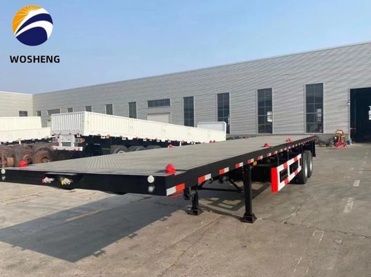 3 assi 4 assi 20FT 40FT container truck flat bed rimorchi con sistema di frenatura a doppia linea