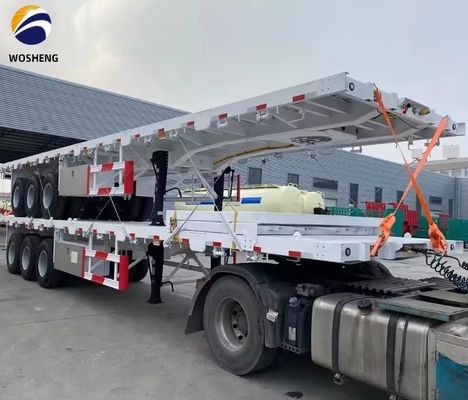 3 assi 4 assi 20FT 40FT container truck flat bed rimorchi con sistema di frenatura a doppia linea