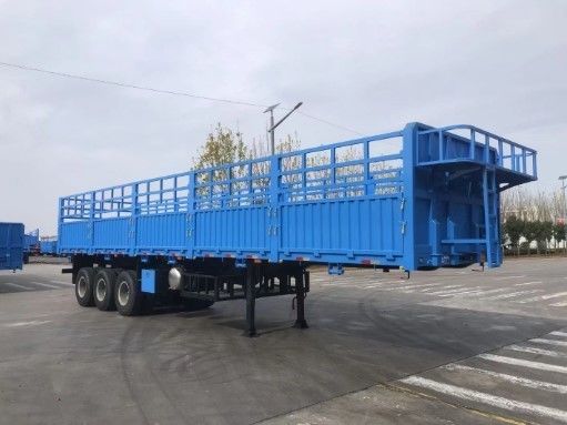 acciaio 3 assi 4 assi Recinzione laterale di parete Cargo Semiconduttori rimorchi con 2&quot; 50mm King Pin