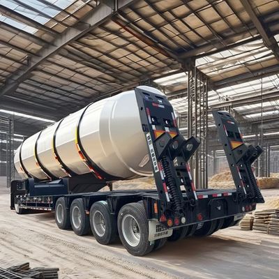 70 80 tonnellate semirimorchio estensibile lowboy per il trasporto di attrezzature pesanti nella migliore delle ipotesi