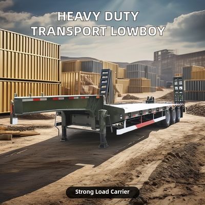 70 80 tonnellate semirimorchio estensibile lowboy per il trasporto di attrezzature pesanti nella migliore delle ipotesi