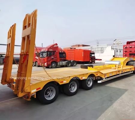 3/4 assi letto basso semirimorchio lowboy camion rimorchi camere d'aria T30/30 sistema di freno