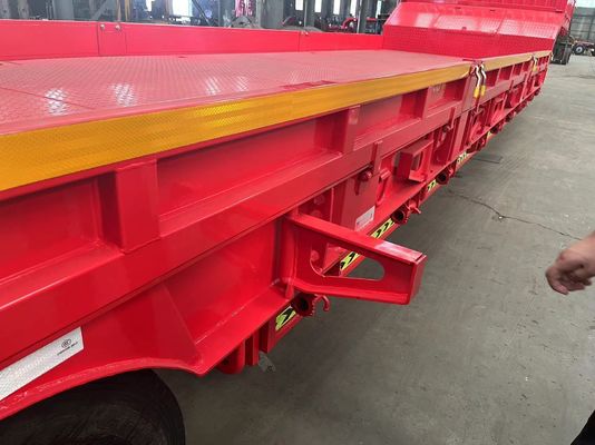 Camion rimorchio di carico pesante 30-100tons 3/4/5 asse letto basso semirimorchio letto basso ragazzo