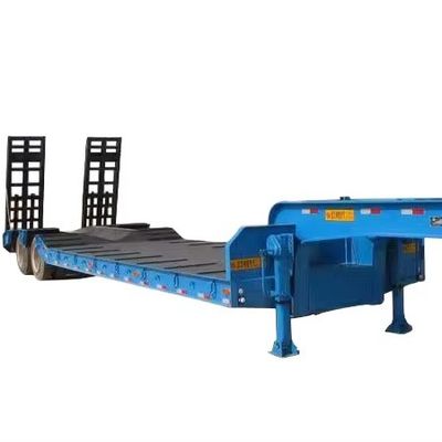 Trasporto attrezzature pesanti 3 assi semirimorchio rimorchio a letto basso per 60-100t