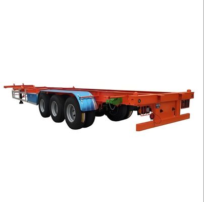 Pittura personalizzata 50 T Scalatore a scheletro di carico utile per camion container Semi-remorco