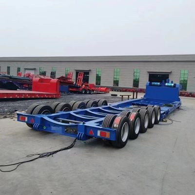 Trasporto attrezzature pesanti 3 assi semirimorchio rimorchio a letto basso per 60-100t