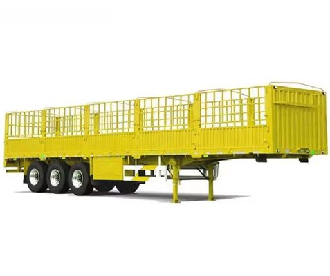 3 assi 12 pneumatici 40-60 tonnellate più economici Stake Trasporto di animali Cargo Recinzione camion semirimorchio