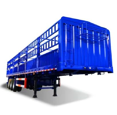 3 assi 12 pneumatici 40-60 tonnellate più economici Stake Trasporto di animali Cargo Recinzione camion semirimorchio