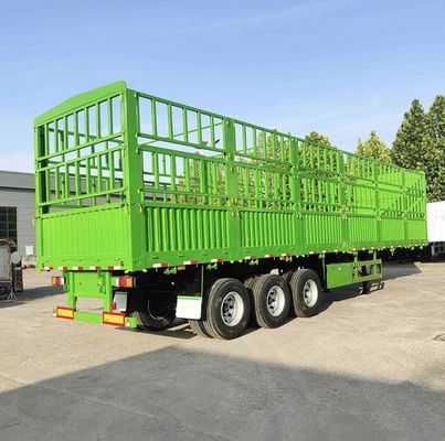 3 assi FUWA Utility Side Wall Open Fence Truck Cargo Semi-trailer con traino da 40 tonnellate