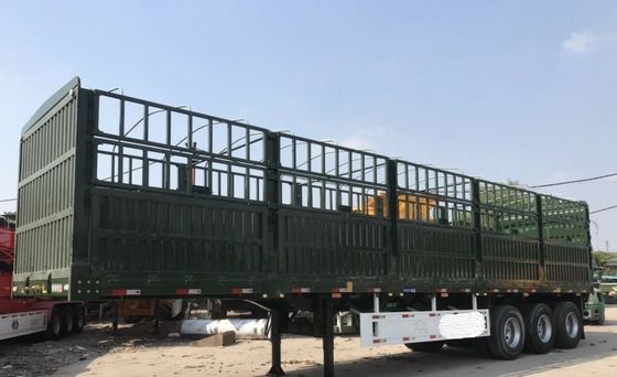 3 assi FUWA Utility Side Wall Open Fence Truck Cargo Semi-trailer con traino da 40 tonnellate