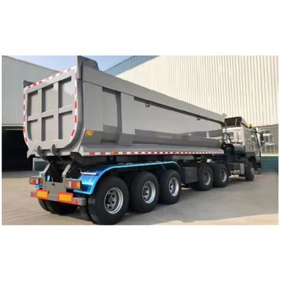 Semi-remorchieri con rimorchio posteriore da 40-80 tonnellate con trave principale in acciaio Q345B/T700 e manutenzione ridotta