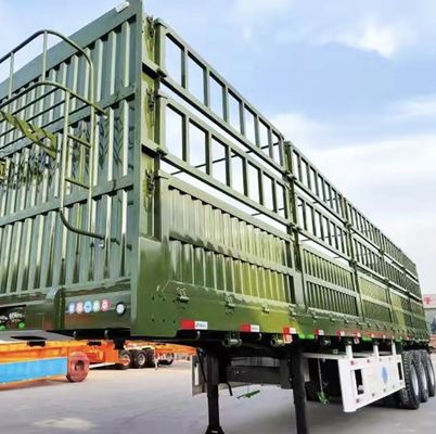 3 assi FUWA Utility Side Wall Open Fence Truck Cargo Semi-trailer con traino da 40 tonnellate