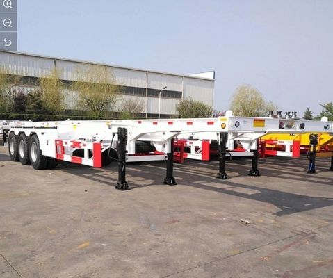 Utilizzo dei container e trasporto Semi-remorchi a scheletro con sistema di frenatura a doppia linea