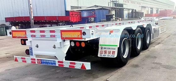 Utilizzo dei container e trasporto Semi-remorchi a scheletro con sistema di frenatura a doppia linea