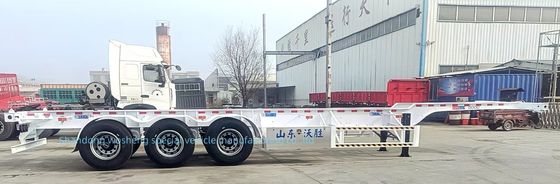 Utilizzo dei container e trasporto Semi-remorchi a scheletro con sistema di frenatura a doppia linea