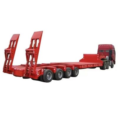 Semi-remolchio 3 assi 4 asse 60-100 tonnellate gommone lowboy letto camion rimorchio in Africa