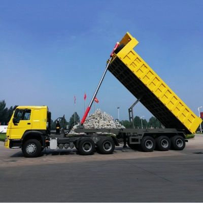 Semi-remorchio personalizzato con trasporto di minerale di sabbia e trave principale in acciaio Q345B/T700