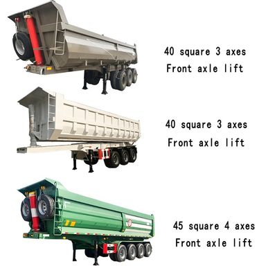 Semi-remorchio personalizzato con trasporto di minerale di sabbia e trave principale in acciaio Q345B/T700