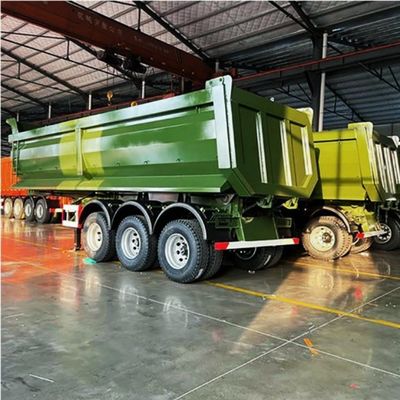 Semi-remorchio personalizzato con trasporto di minerale di sabbia e trave principale in acciaio Q345B/T700