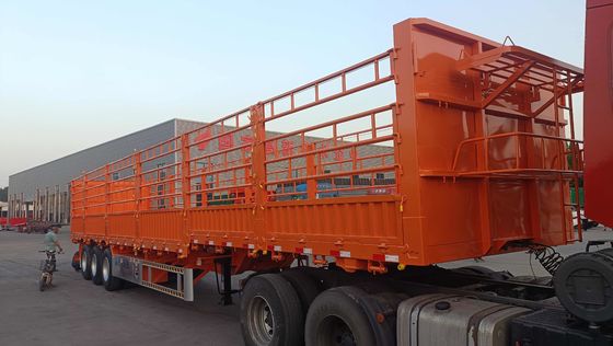 40-100 tonnellate Utility Drop Side Wall Open Livestock Vegetable Fence Truck Cargo Semi-trailer