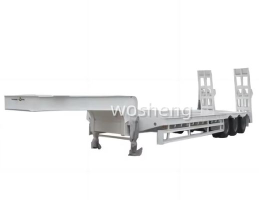 Semi-remolchi pesanti semirimolchi a letto basso con asse 3/4 e peso di 40-100TON